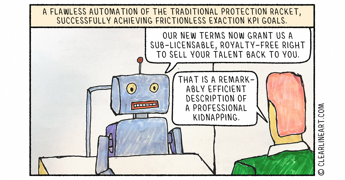 Cartoon60 - ClearLineArt Editorial Cartoon